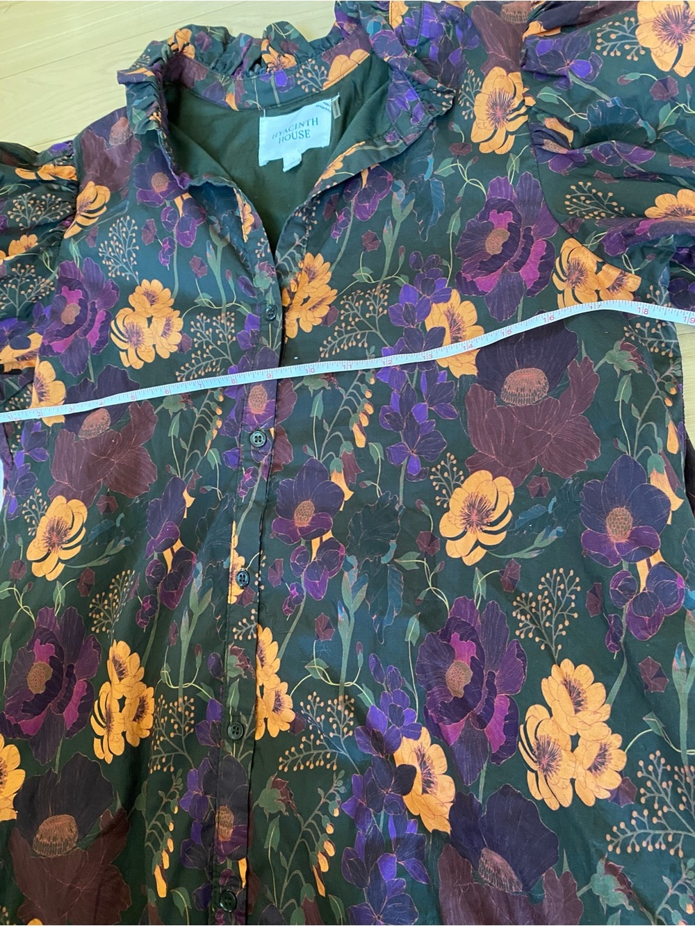 Hyacinth House Dress Spring Florals Cottagecore Spring Wedding Guest Dress Med - Picture 9 of 10